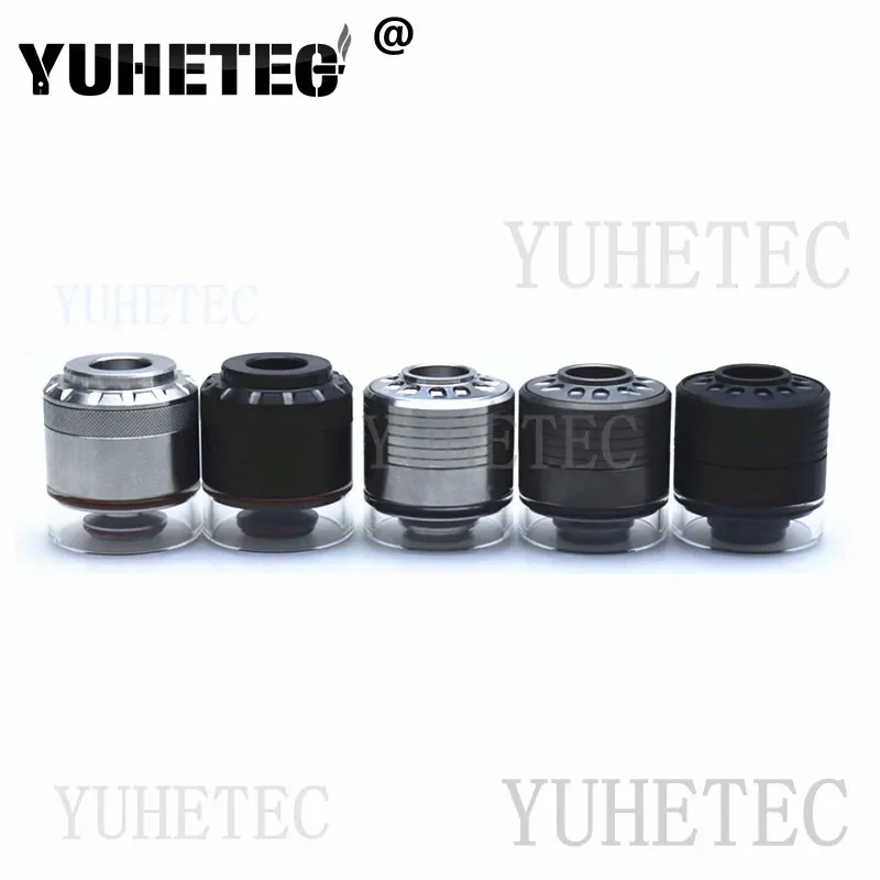 BI2HOP H9ADD1.3ml طقم تمديد مشترك من الفولاذ المقاوم للصدأ لـ MTL 2 مل 4 مل/مجموعة إعادة تعبئة علوية مع خزان زجاجي 3.6 مل/نصف كومبي لـ mtl 4 مل #3