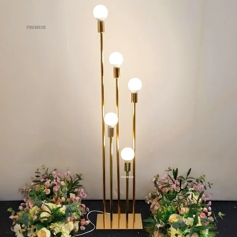 Heads Metal Candelabra Candle Holders for Wedding Decoration Electric Table Centerpiece Road Lead Candelabrum G