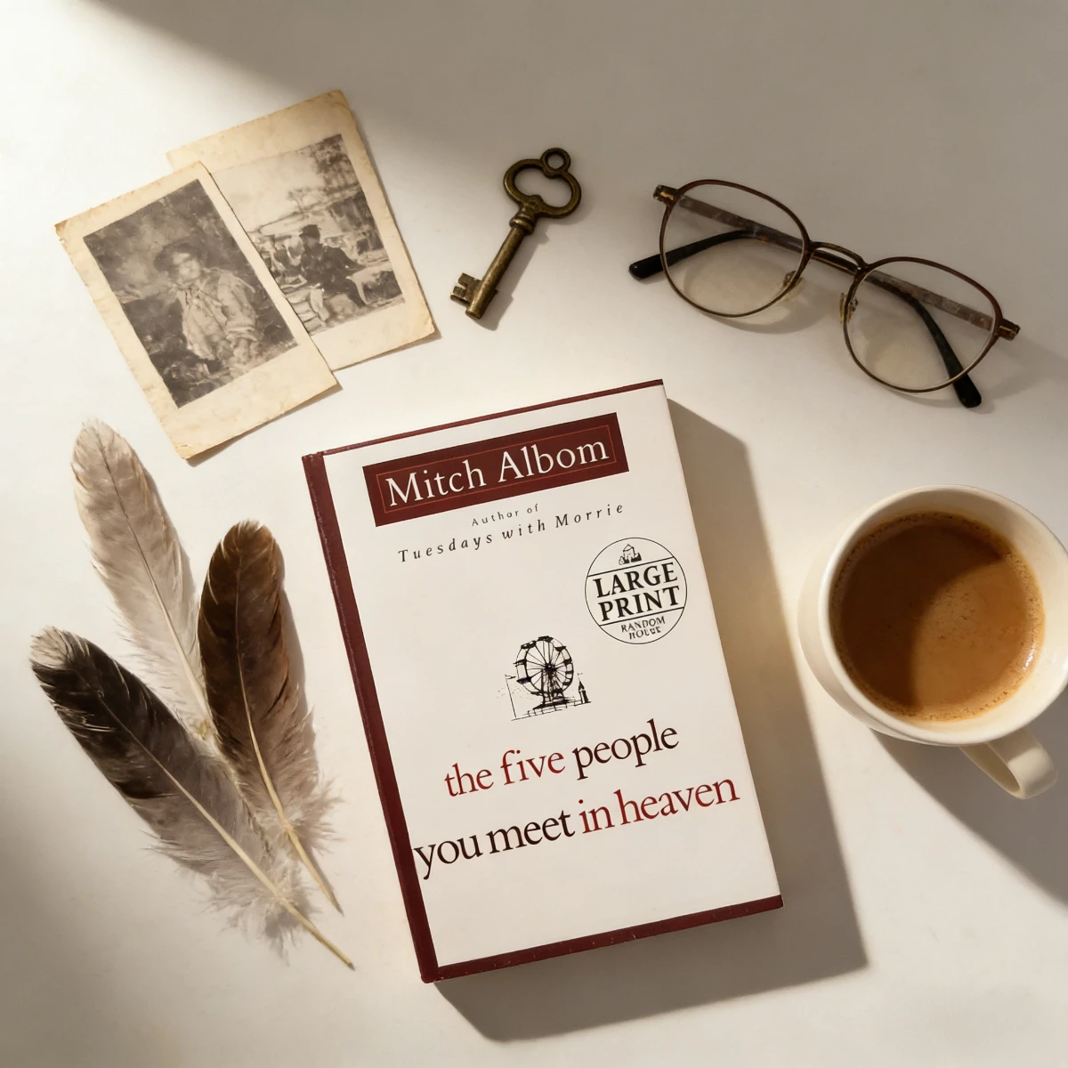 

Пять человек, которых ты встречаешь в раю (книга крупным шрифтом) Митча Албома – вдохновляющая книга о жизненных уроках и литературном искусстве