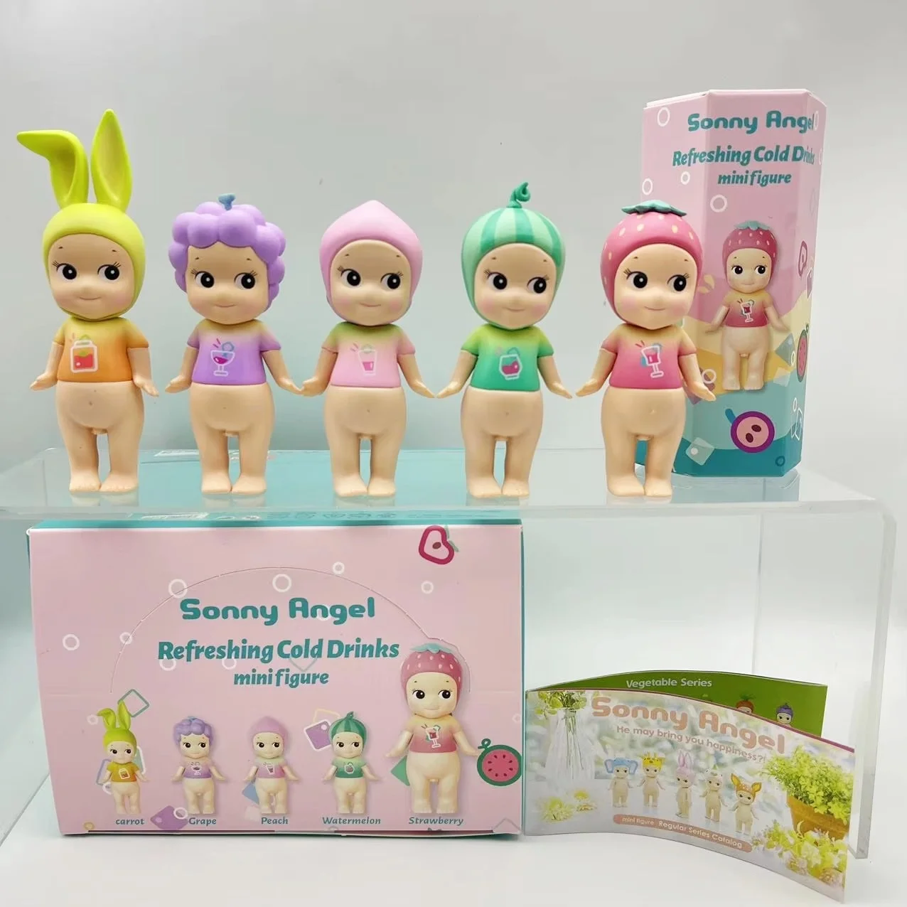 

Sonny Angle Refreshing Cold Drinks Series Blind Box Mini Figure Fruit Figurine Model Cute Doll Desktop Decor Toys Birthday Gift