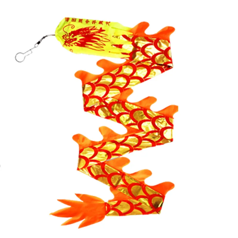 Gold Scale Dance Dragon Product With Stick For Children Funny Toys Festival New Year Gifts Square Performance Outdoor Exercise