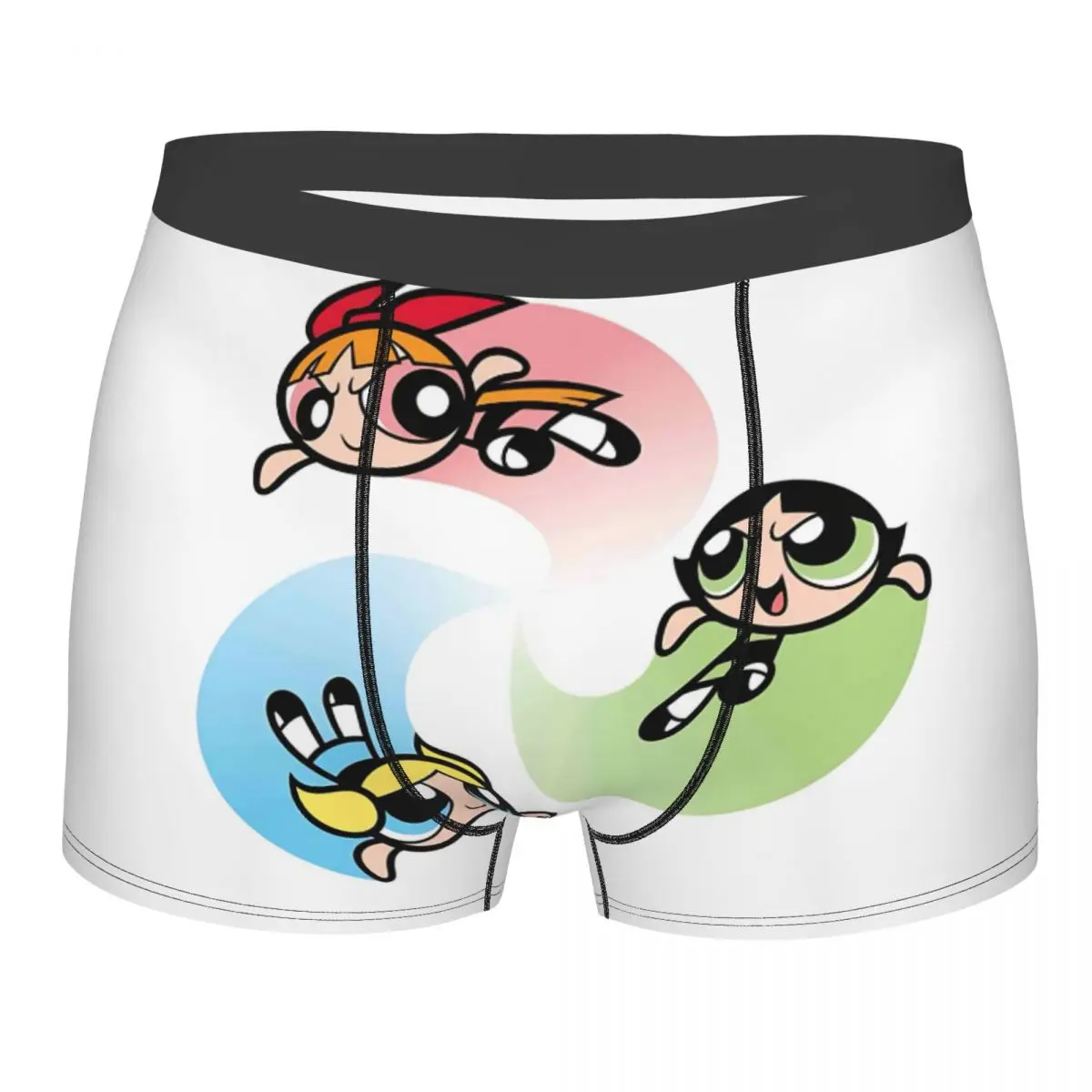 

Male Sexy Cartoon Animation Powerpuff Girls Underwear Boxer Briefs Men Soft Shorts Underpants