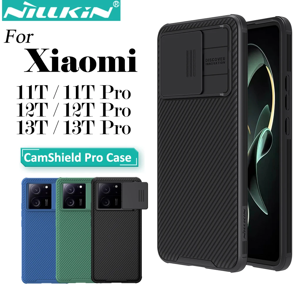 Nillkin for Xiaomi 13T 12T 11T Pro Case CamShield Pro Slide Camera Privacy Protection Back Cover