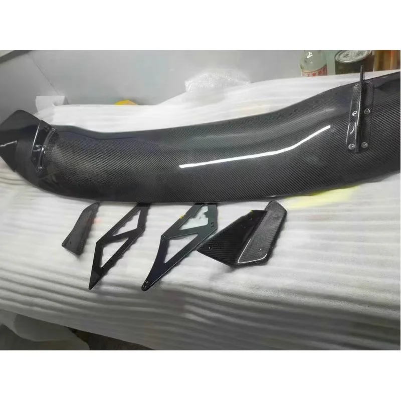 سيارة ألياف الكربون الراتنج الخلفي سبويلر لهوندا سيفيك 10th FK7 FK8 16-21 هاتشباك تعديل الذيل الجناح #3