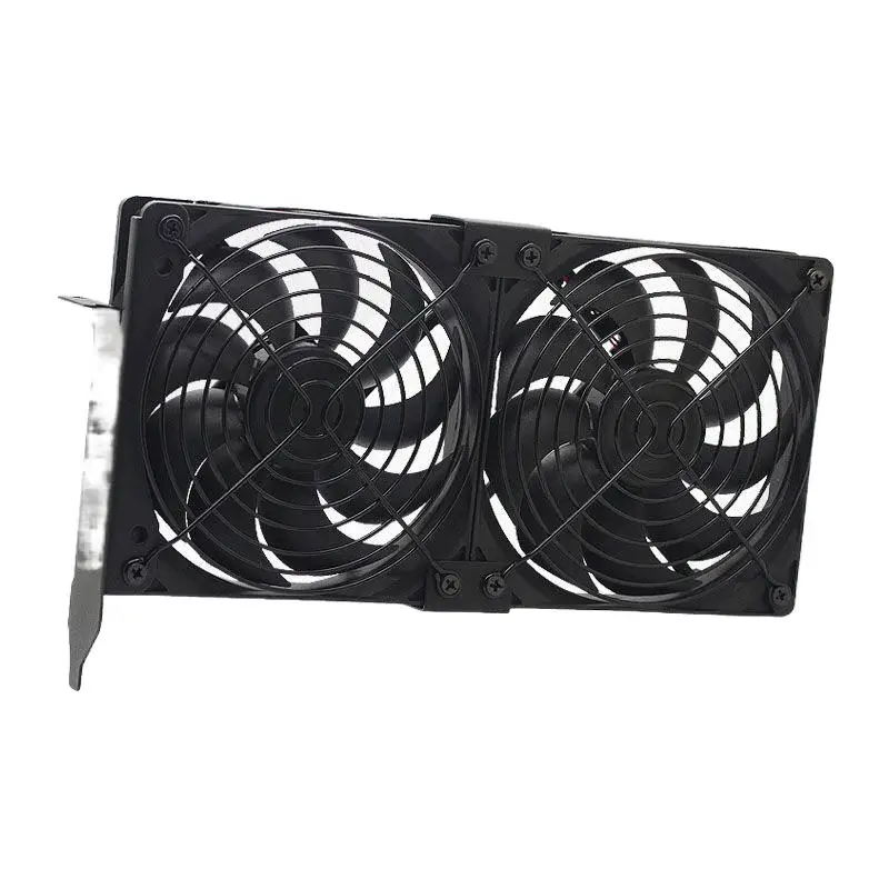 SXDOOL 80mm 92mm 12V Universal Desktop Ultra-Quiet Graphics Card videoRadiator Companion Case PCI Graphics Card Cooling Fan