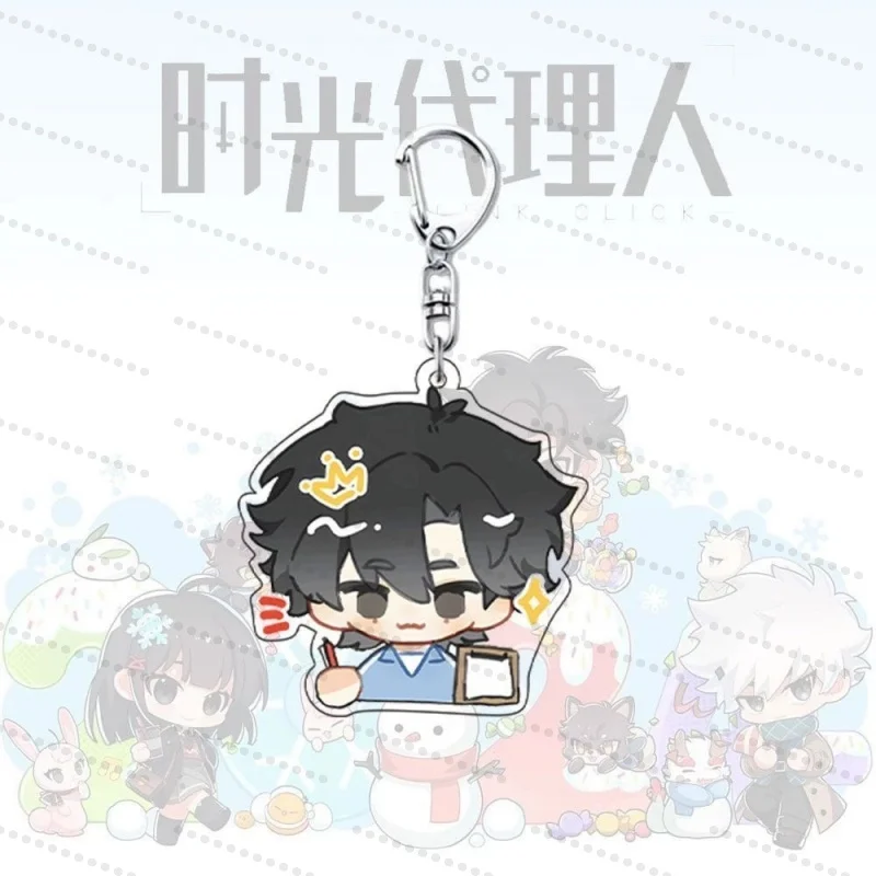 Hot Game LINK CLICK Acrylic Keychain Model Cosplay Characters Ornament Accessories Goods Collection Fans Festival Gifts 6cm