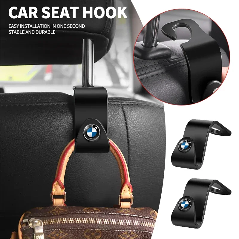 For BMW Car Clips Front Seat Headrest Organizer Holder Auto Fastener Hangers For BMW X1 X2 X3 X5 X4 X6 X7 M3 G20 G32 G11 G12 F40