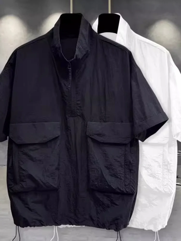 

Large Size 300 Pou Zippered Collar ort Sve T-irt Men Women Summer Thin Casual f Sve Loose Top Fast Dry