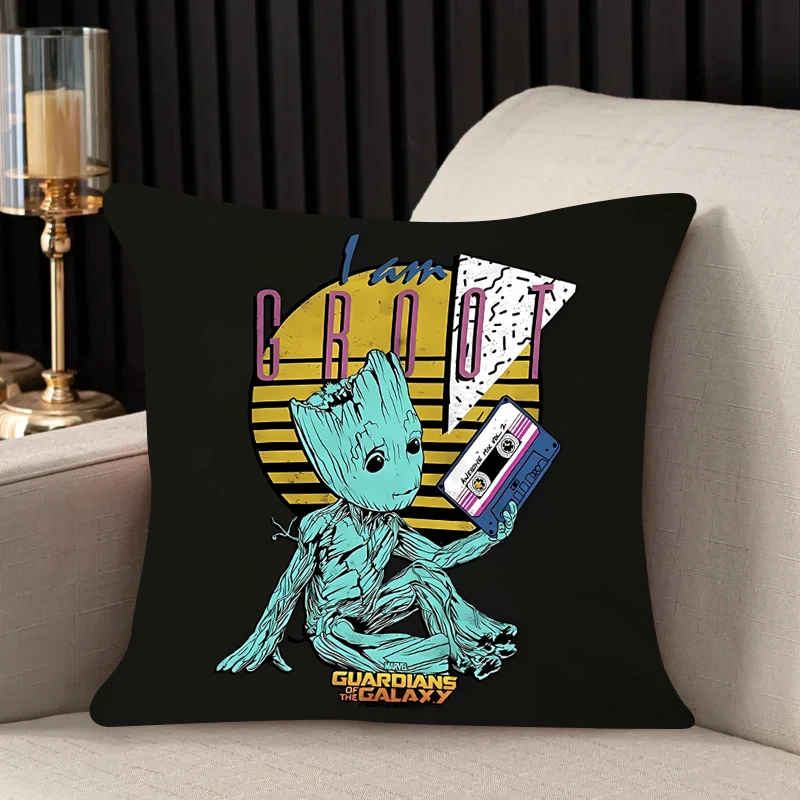 home decor Pillow Cover Groot iving room bedroomo office car 45x45 Dakimakura Throw Pillows Square Pillowcase boy style gift