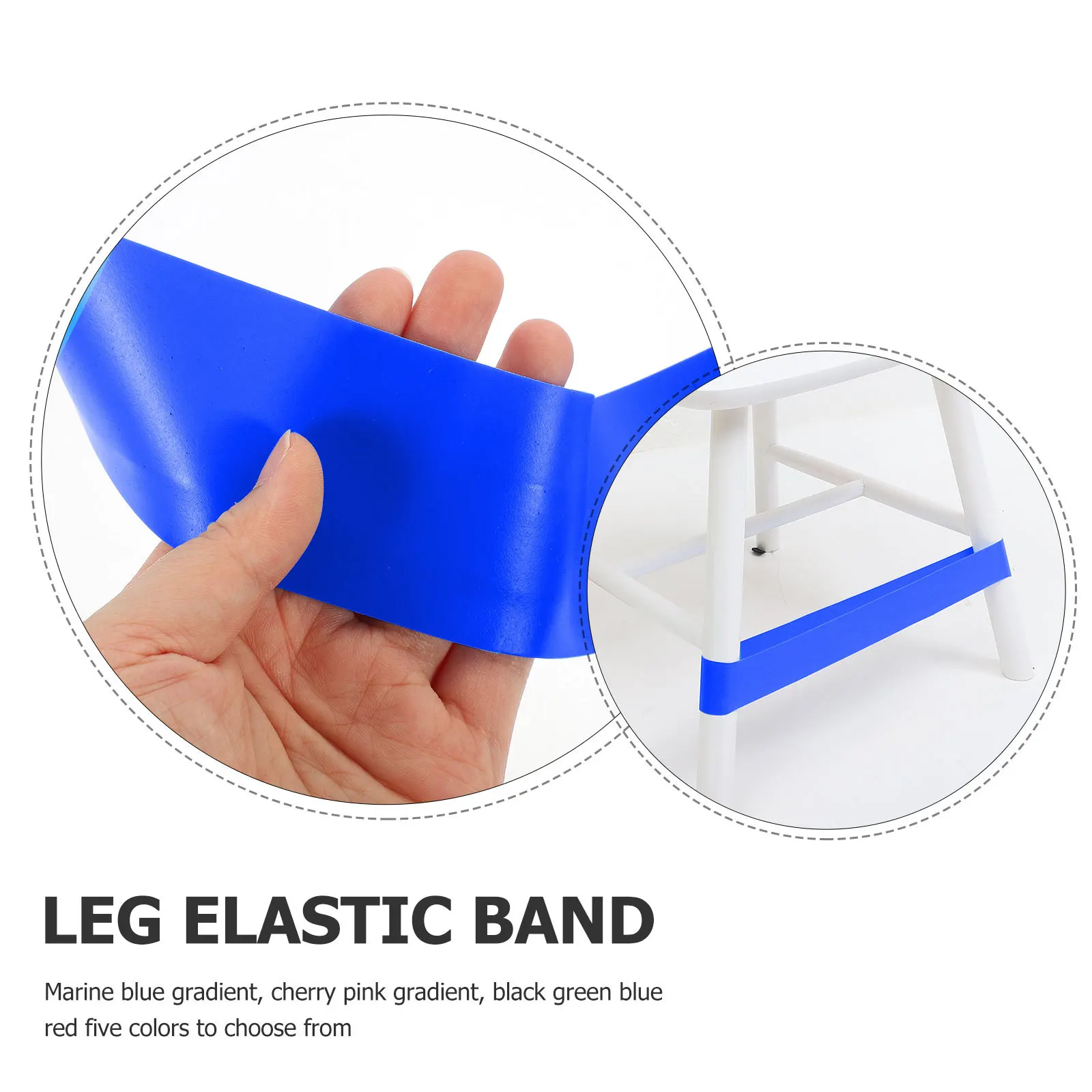 

10Pcs Elastic Chair Bands Colorful Stretchy Classroom Fidget Feet Straps Leg Relaxing Bands for Adults