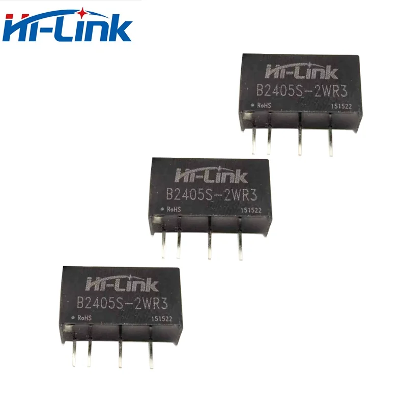 20pcs Hi-Link smart electronics 2W Constant Voltage Input 24V to 5V single output Isolated B2405S-2WR3 DC DC Power Module