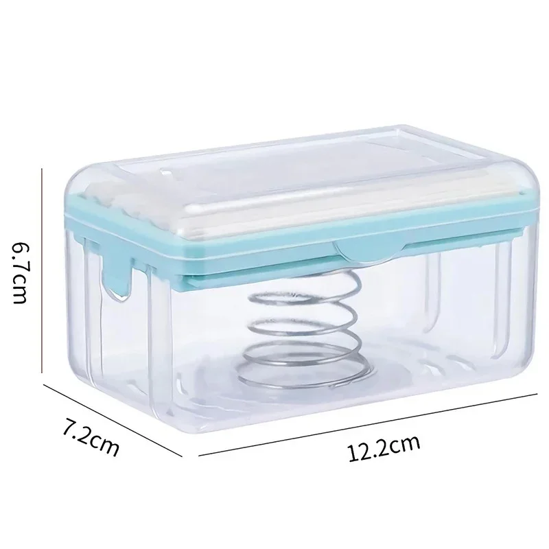 1Pc Roller Type Soap Dish Holder For Bathroom Toliet Soap Box Plastic Storage Container With Drain Water Bathroom Gadgets