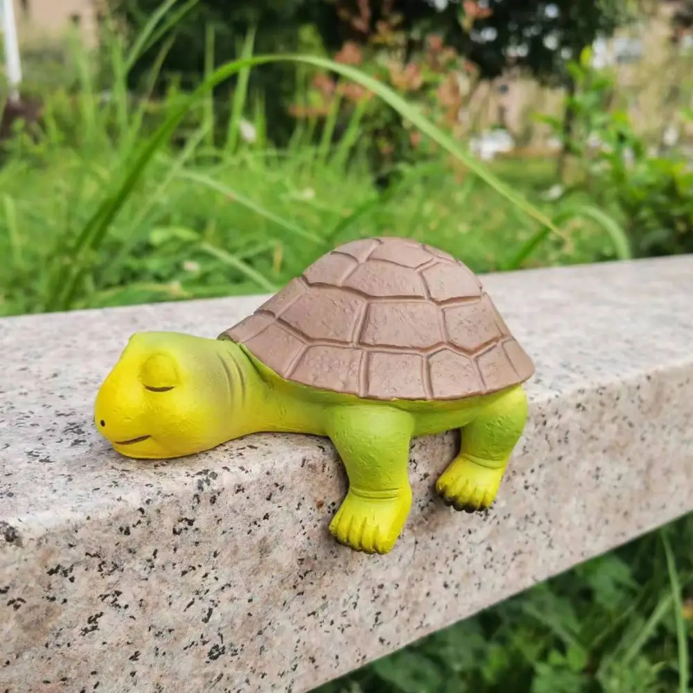 Garden Turtle Ornament Decoration, Garden Side Bench Decoration, Resin Craft Decoration Ornament