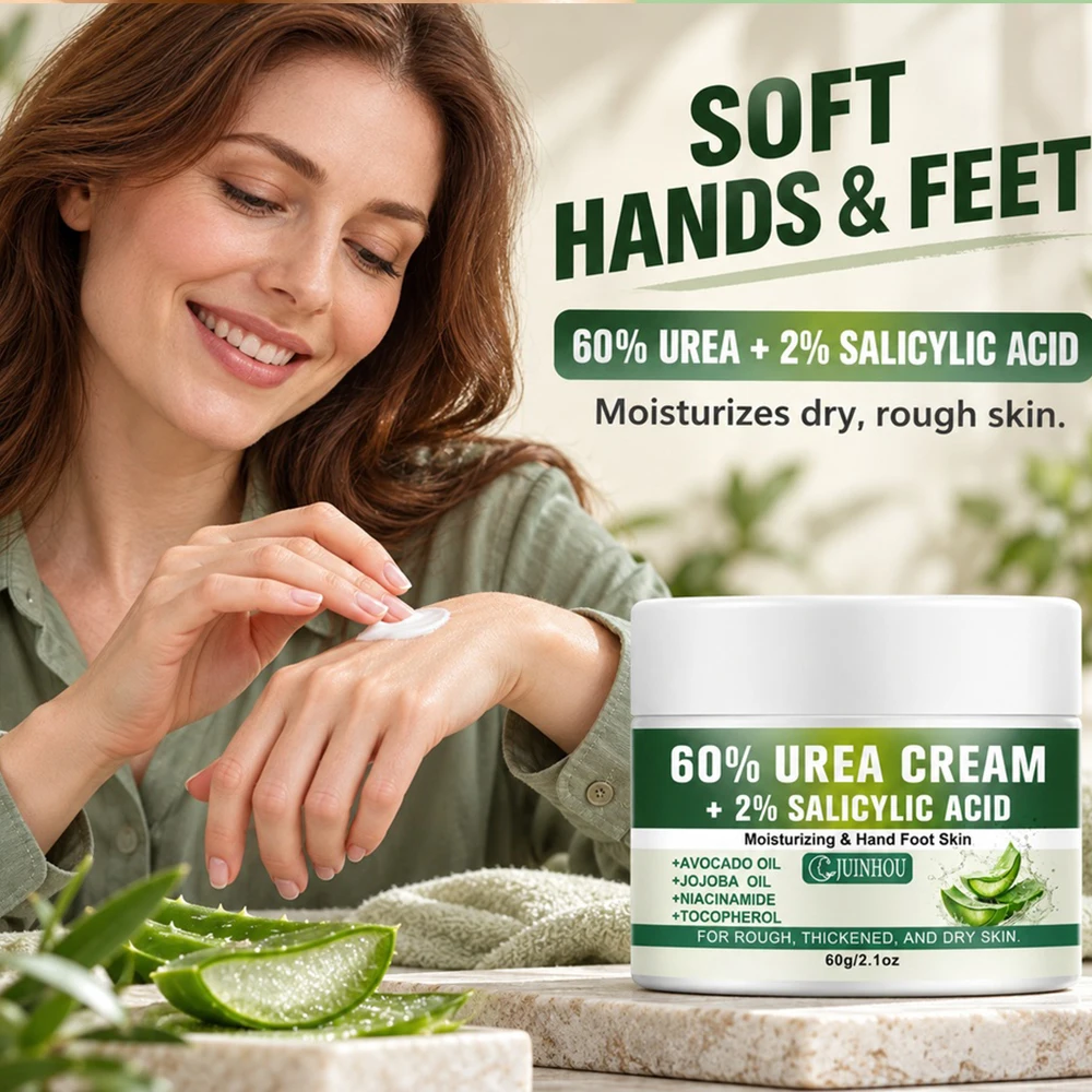 JUINHOU Urea Salicylic Acid Hand & Foot Cream Hydrating Moisturizer Soften Rough Skin Repair Cracks Prevent Dryness Winter Care