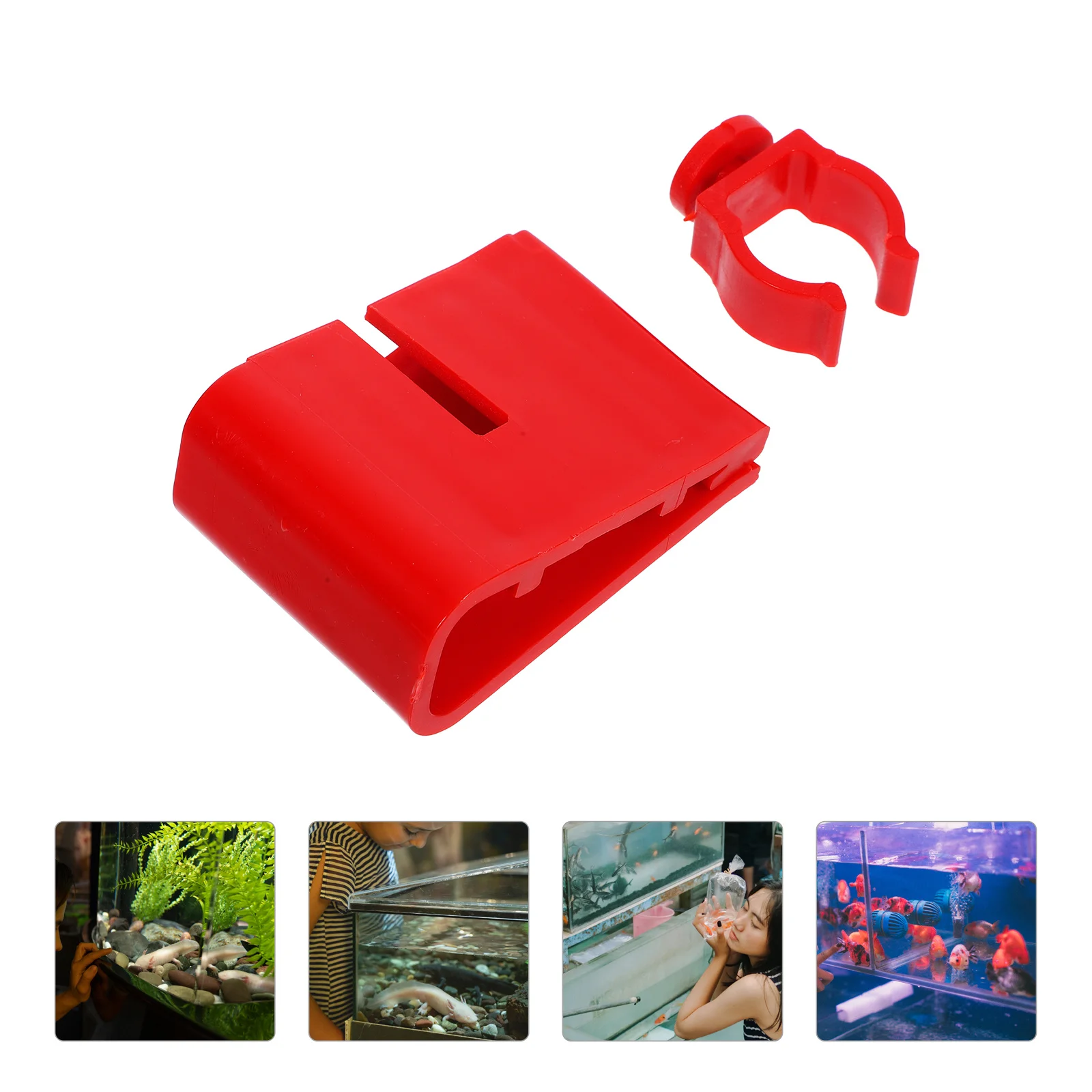

4Pcs Aquarium Lamp Bracket Clip Detachable Plastic Heavy Duty Fish Tank Light Holder for Aquatic Plant Lamp Accessories
