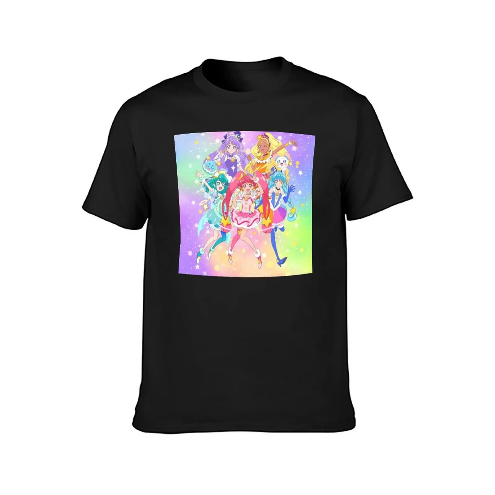 Star Twinkle Precure - All Posing T-Shirt summer tops vintage clothes customs Short sleeve tee mens clothes