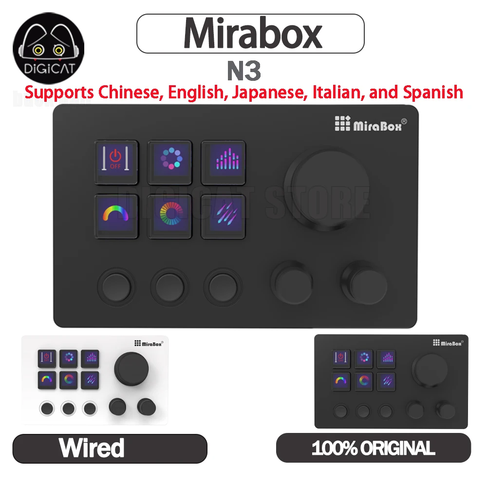 

Визуальная клавиатура Mirabox N3 StreamDeck, ЖК-кнопка, 6 клавиш, контроль создания живого контента, потоковая панель, пользовательская кнопка для Win/MacOS