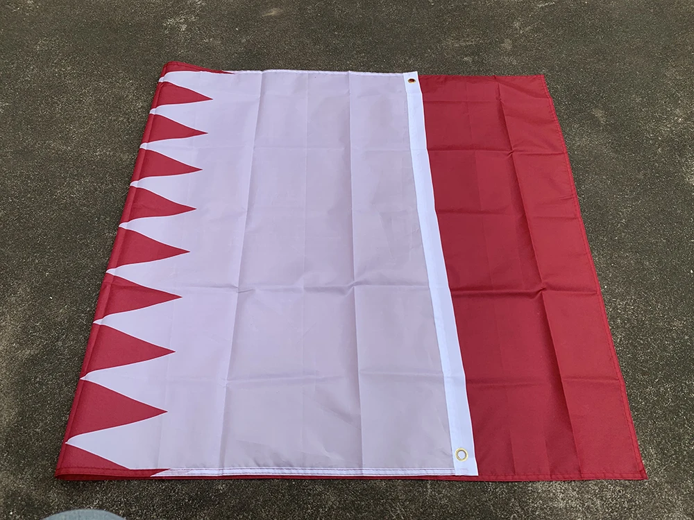 90x150 سنتيمتر علم قطر بوليستر عالي الجودة معلق على الوجهين علم قطر ديكور داخلي وخارجي لافتة