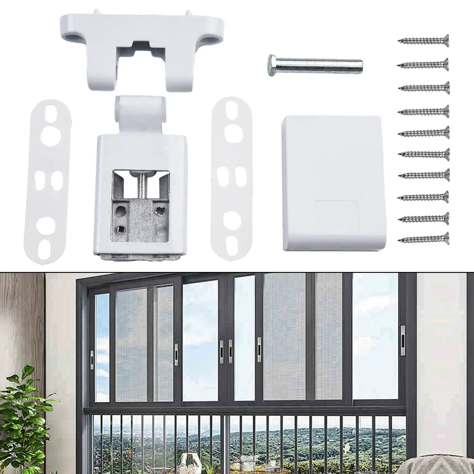 Aluminum Alloy Doors Casement Flag Hinge Left Right Can Be Used Adjustable Door Hinges Hardware For Plastic Steel Doors