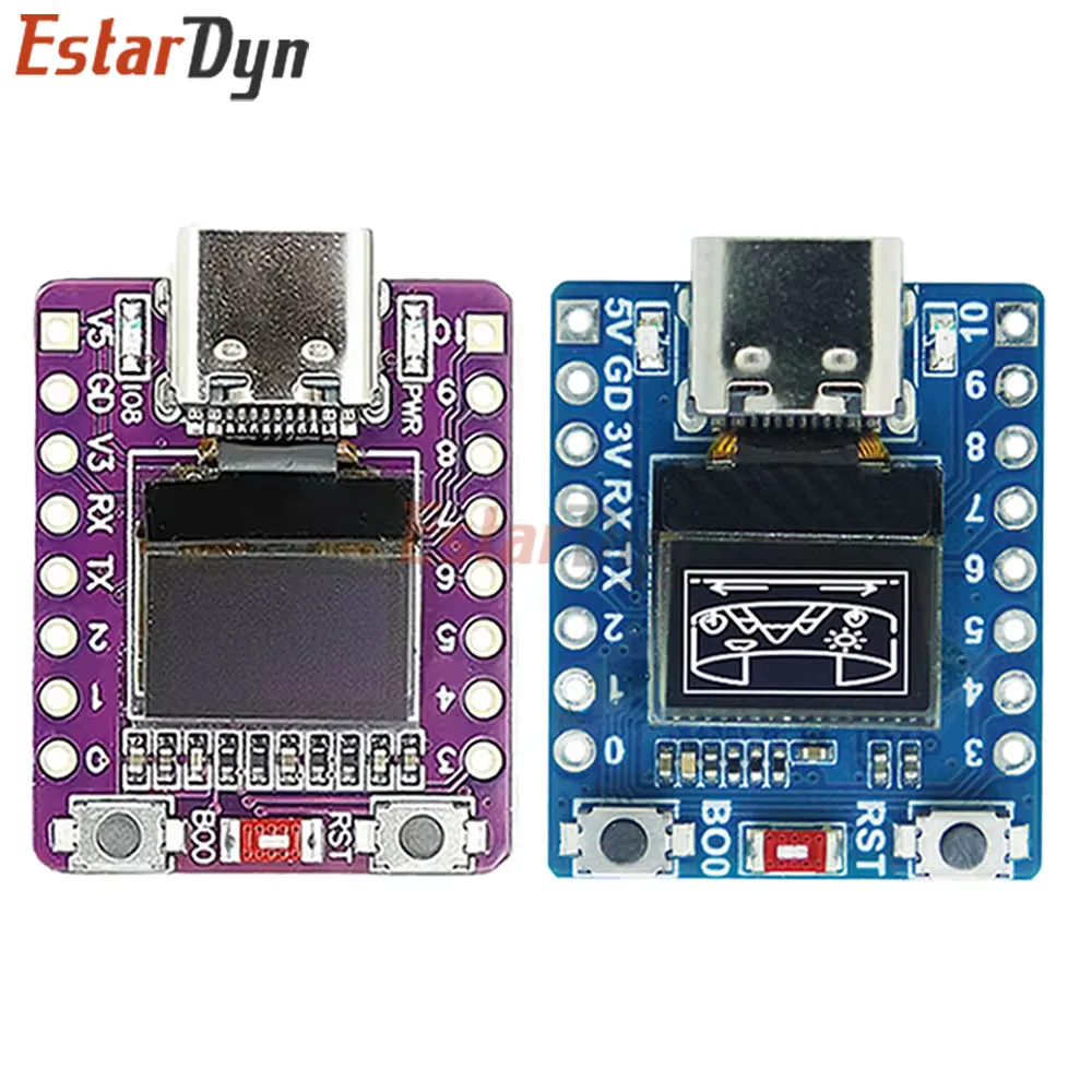 Estardyn ESP32-C3 0.42 Inch OLED Development Board, SuperMini WiFi Bluetooth with Ceramic Antenna for