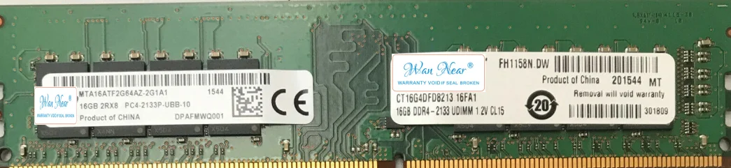 

Для 16G 2RX8 PC-2133P-UBB- MTA16ATF2G64AZ-2G1A1