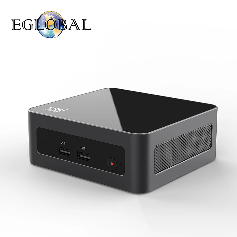 Eglobal Core I5-12450H كمبيوتر صغير 16 جيجابايت DDR4 512 جيجابايت SATA/NVME SSD 2HD-IM عرض مزدوج يعمل للأعمال كمبيوتر مكتبي صغير