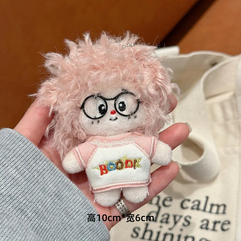 New Design Frizzy Hair Boy Cartoon Plush Pendant – Original Cute Afro Doll Keychain for Bags view 6