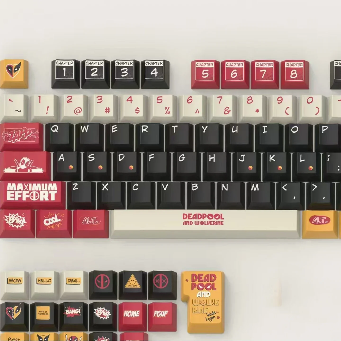 أغطية مفاتيح ذات موضوع أصلي - 55 مفتاحًا - ارتفاع المصنع PBT لوحة مفاتيح ميكانيكية كاملة للتسامي بخمسة جوانب
