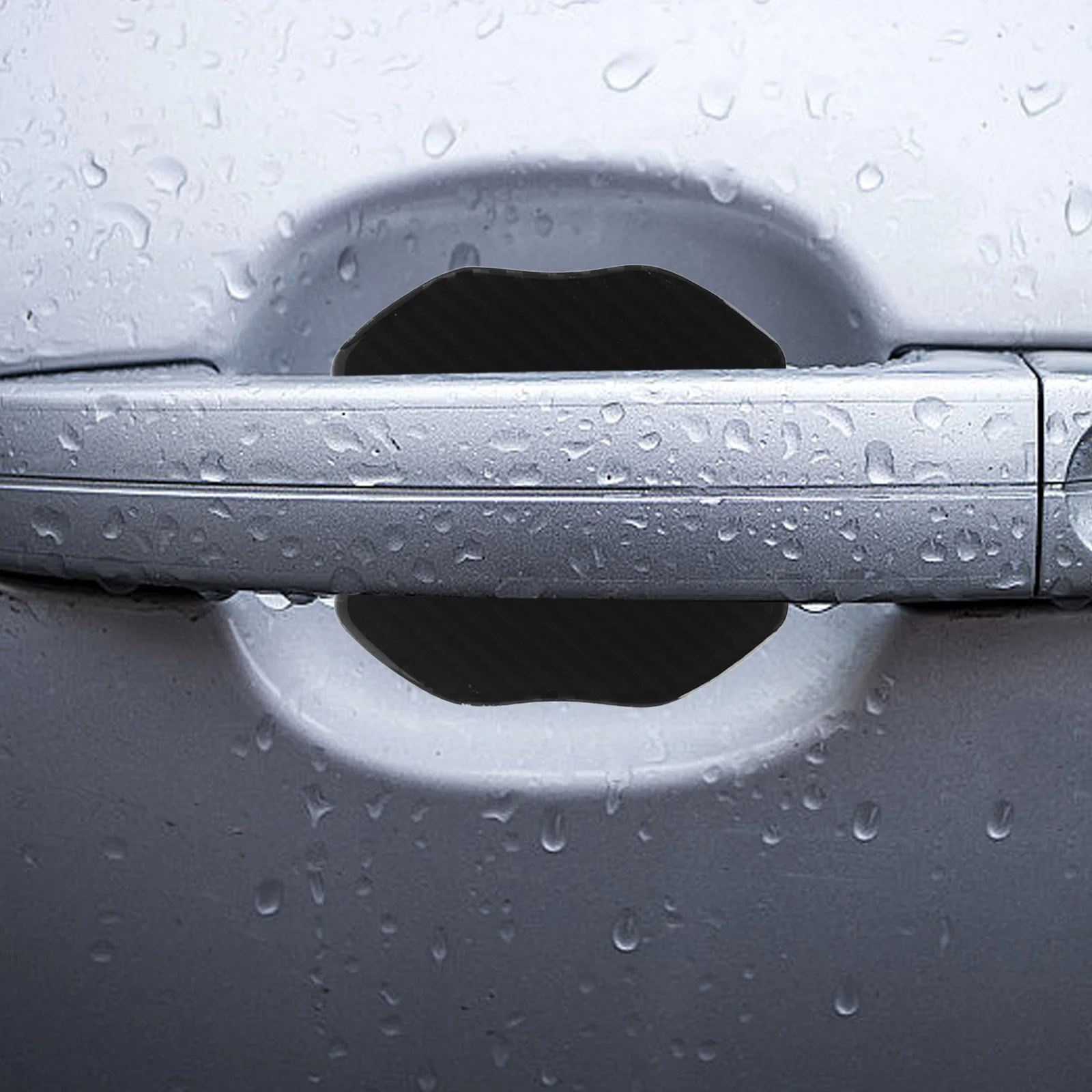 

4Pcs Carbon Fiber Car Door Bowl Protector Scratch Guard Handle Cup Cover Car Door Protective Stickers Exterior Accessories