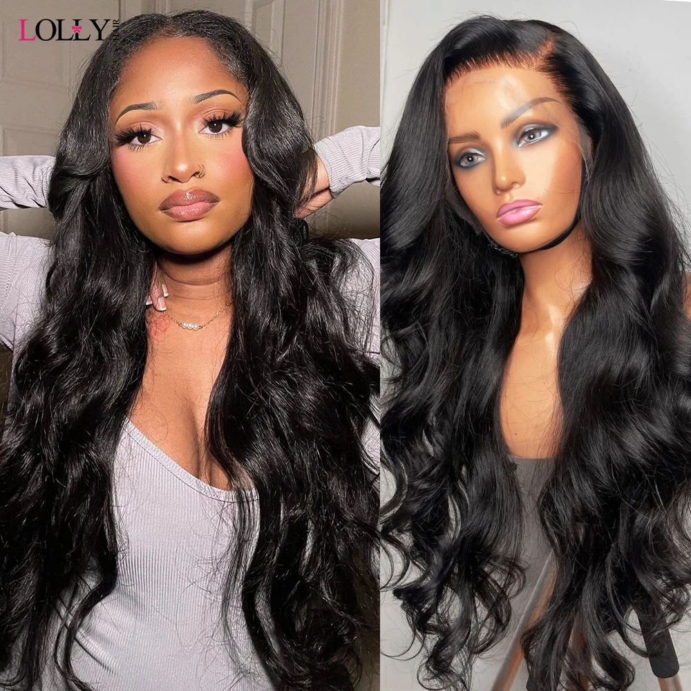 

Lolly Glueless Wig Human Hair Ready To Wear Preplucked Body Human Hair Wigs 5x5 Lace Closure Pre Cut