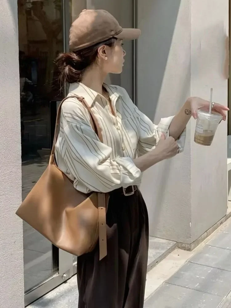 

Женская рубашка и блузка с принтом, повседневная молодежная одежда, распродажа, элегантный винтажный тренд 2025 года, молодежные красивые полосатые женские топы