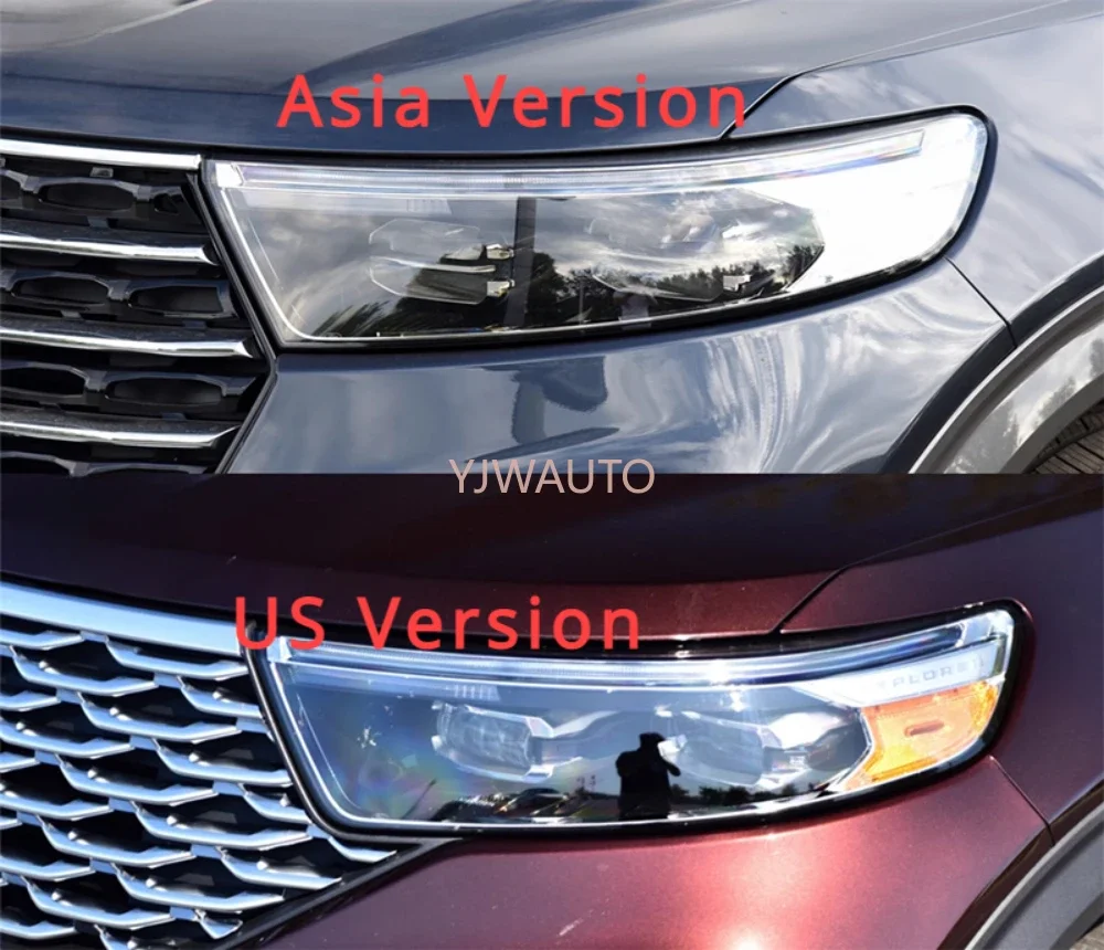 For Ford Explorer 2020 2021 2022 Headlamp Cover Car Headlight Lens Car Glass Replacement Front Lamp Auto Shell