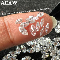 AEAW 0.03CT-0.3CT 5-20PCS DEF Color VS-VVS Clarity Marquise Lab Grown Diamond  loose Diamonds Melee HPHT Loose Stones
