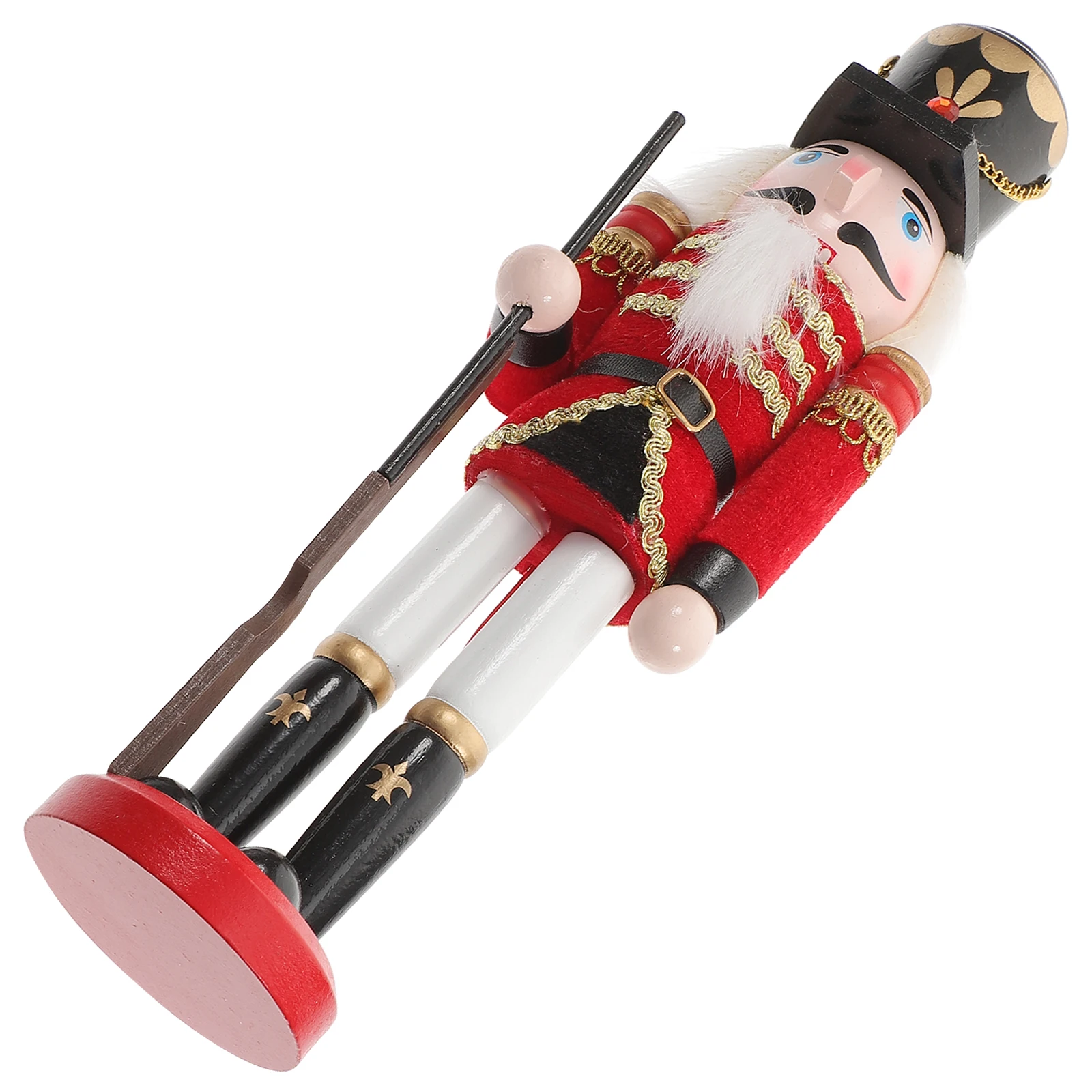 

Wooden Nutcracker Christmas Ornament Traditional Xmas Decor Indoor Table Decoration Festive Nutcracker Figure Xmas Decor