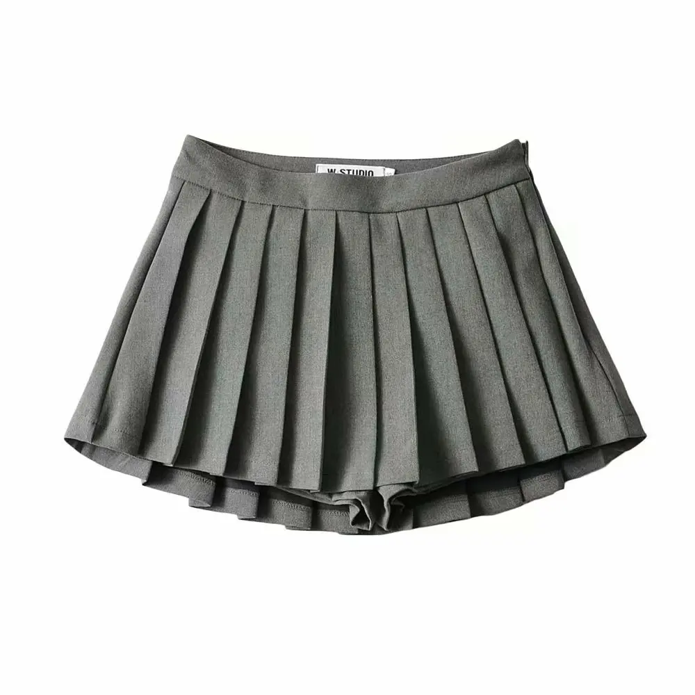 Summer High Waist Skirts Womens Sexy Mini Skirts Vintage Pleated Skirt Korean Tennis Skirts Short White Black