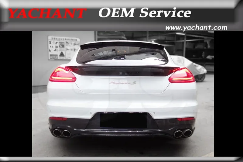

Car-Styling FRP Fiber Glass Rear Bumper Lip Fit For 2014-2016 Panamera 970.2 Rear Diffuser Lip