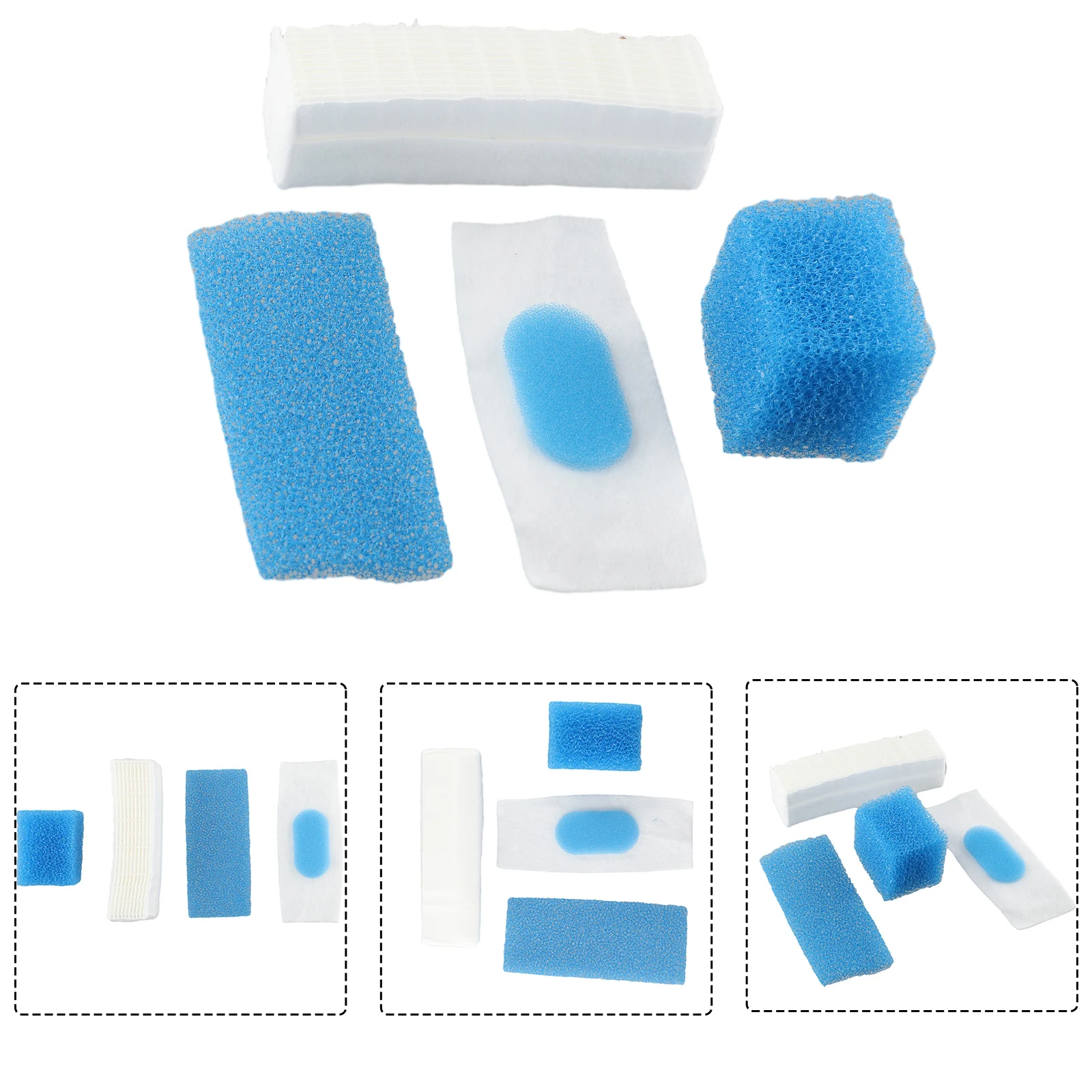 Maintain Excellent Air Quality with this 5pcs/Set Replacement Filter Set for Thomas 787203 TWIN Genius Aquafilter TT T2