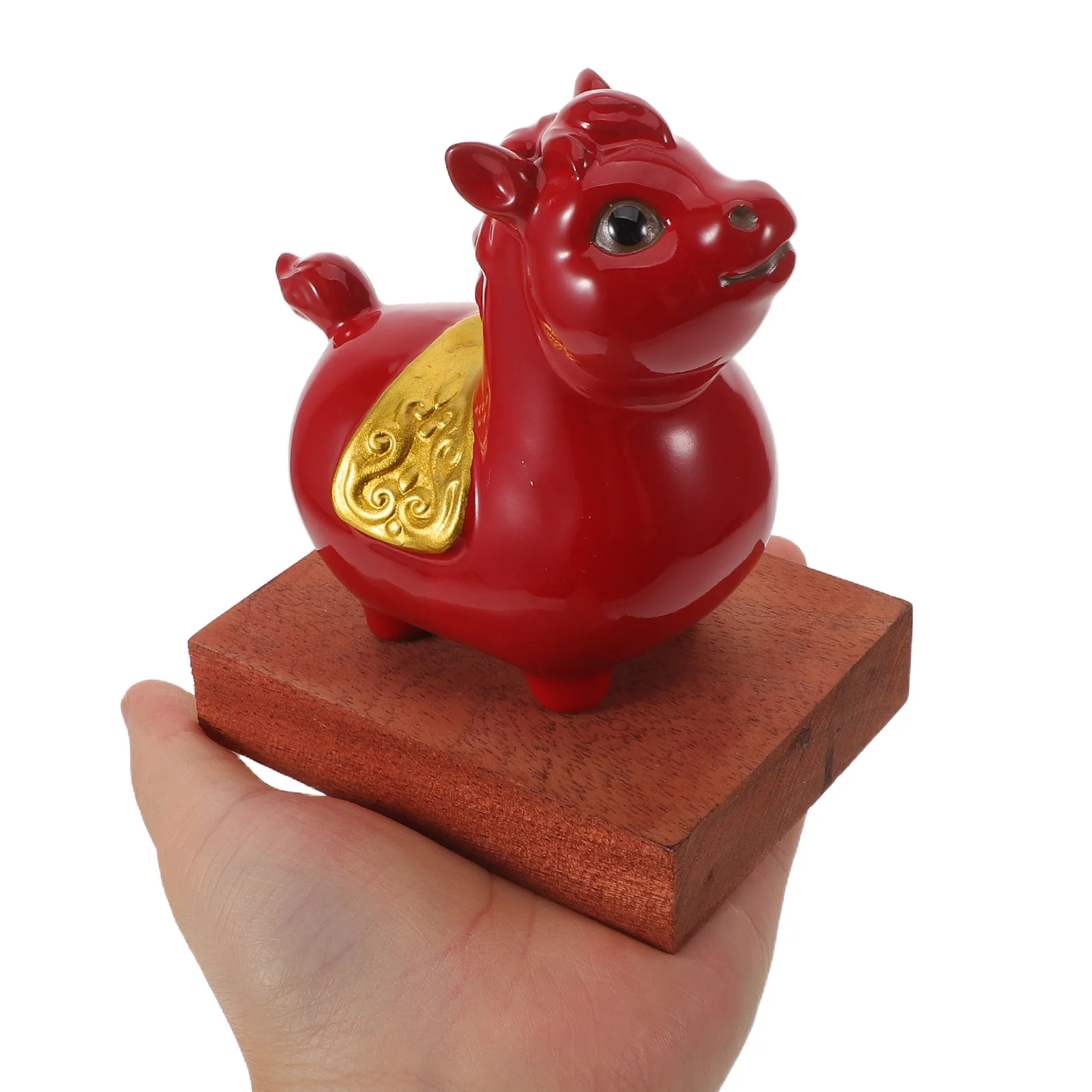 

Ceramic Horse Ornament Decorative Sculpture Chinese New Year Lucky Desktop Decor Feng Shui Gift Sculptures and Statues