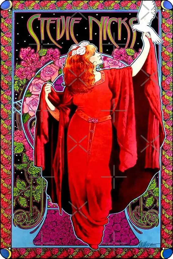 Классический постер Stevie Nicks, забавный металлический жестяной знак для дома, кухни, бара, комнаты, гаража, декор 8 дюймов x 12 дюймов