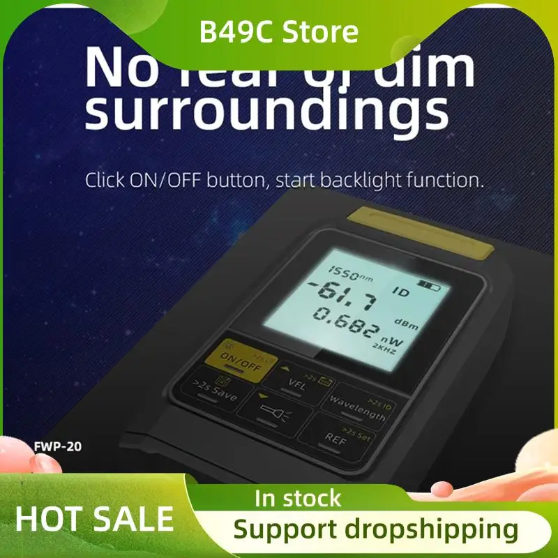 

B49C Мини 4 в 1, измеритель оптической мощности, визуальный локатор неисправностей, измеритель оптоволоконного света, тестер оптического волокна, тестер OPM VFL