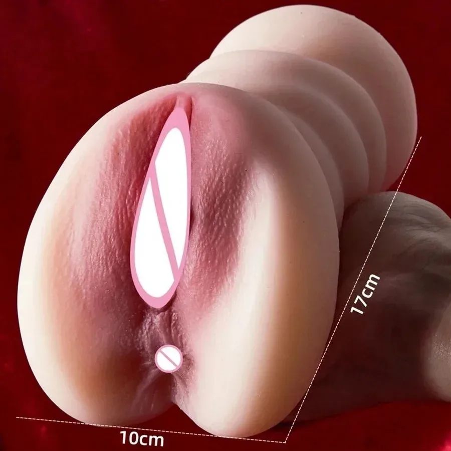 QINGAI - Adult Male Masturbation Toys, Airplane Cup, Masturbation Cup, Realistic Vagina and Anal, 3D, Butter, Pocket Cat,18+xxx