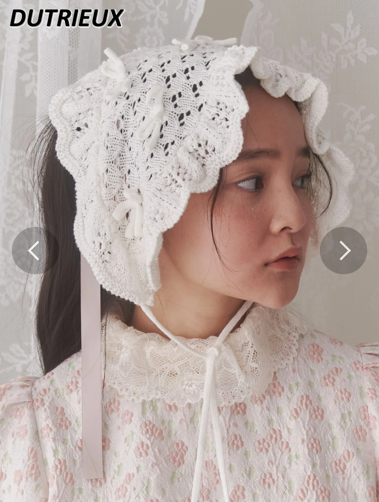 Écharpe de sauna décorative à fleurs pour filles, crochet à main japonais, document solide polyvalent, équipement de sauna à lacets, accessoires pour cheveux pour femmes, doux et mignon