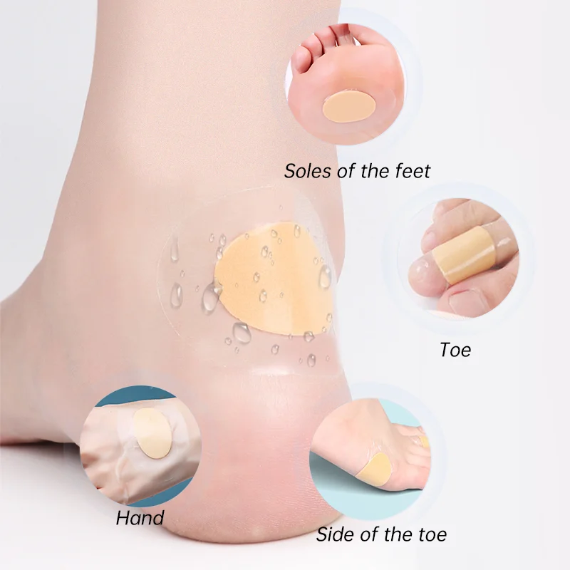 Gel Heel Protector Foot Patches Soft Hydrocolloid Pads Relief Pain Blisters Heel Protection Pad Pain Plaster Foot Care Pads