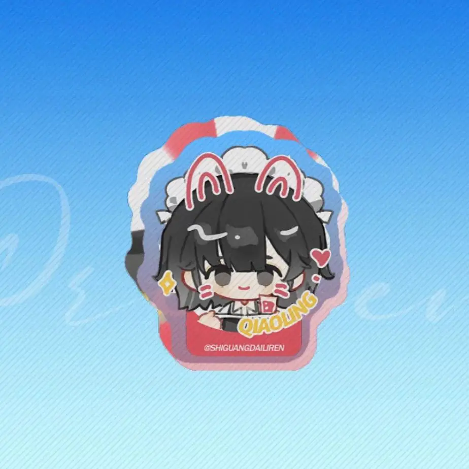 Anime LINK CLICK Lucas Charles Qiao Ling  Acrylic Stand Model Mini Cute Cosplay Plate Holder Topper Birthday Fans Christmas Gift