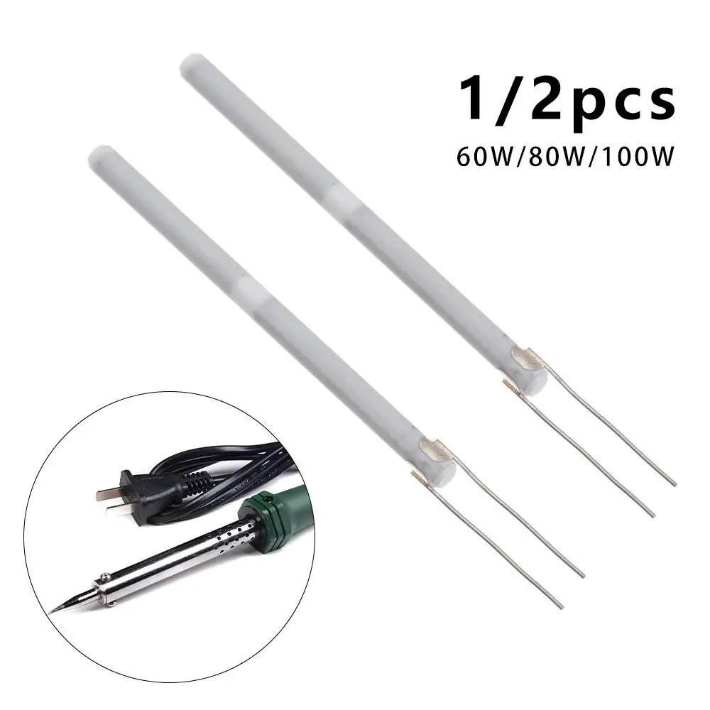 1PCS 220V 80/60/100W Adjustable Temperature Electric Soldering Iron Heater Ceramic Internal Heating Element for 908 908S Solder