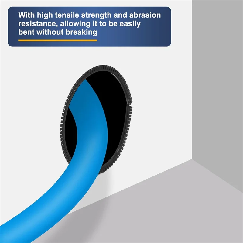 10M Serrated Cable Grommet Gasket Desk Wire Inlet Outlet Seal Ring Hole sleeve Toothed Wire Protector for Steel Glass Plastic