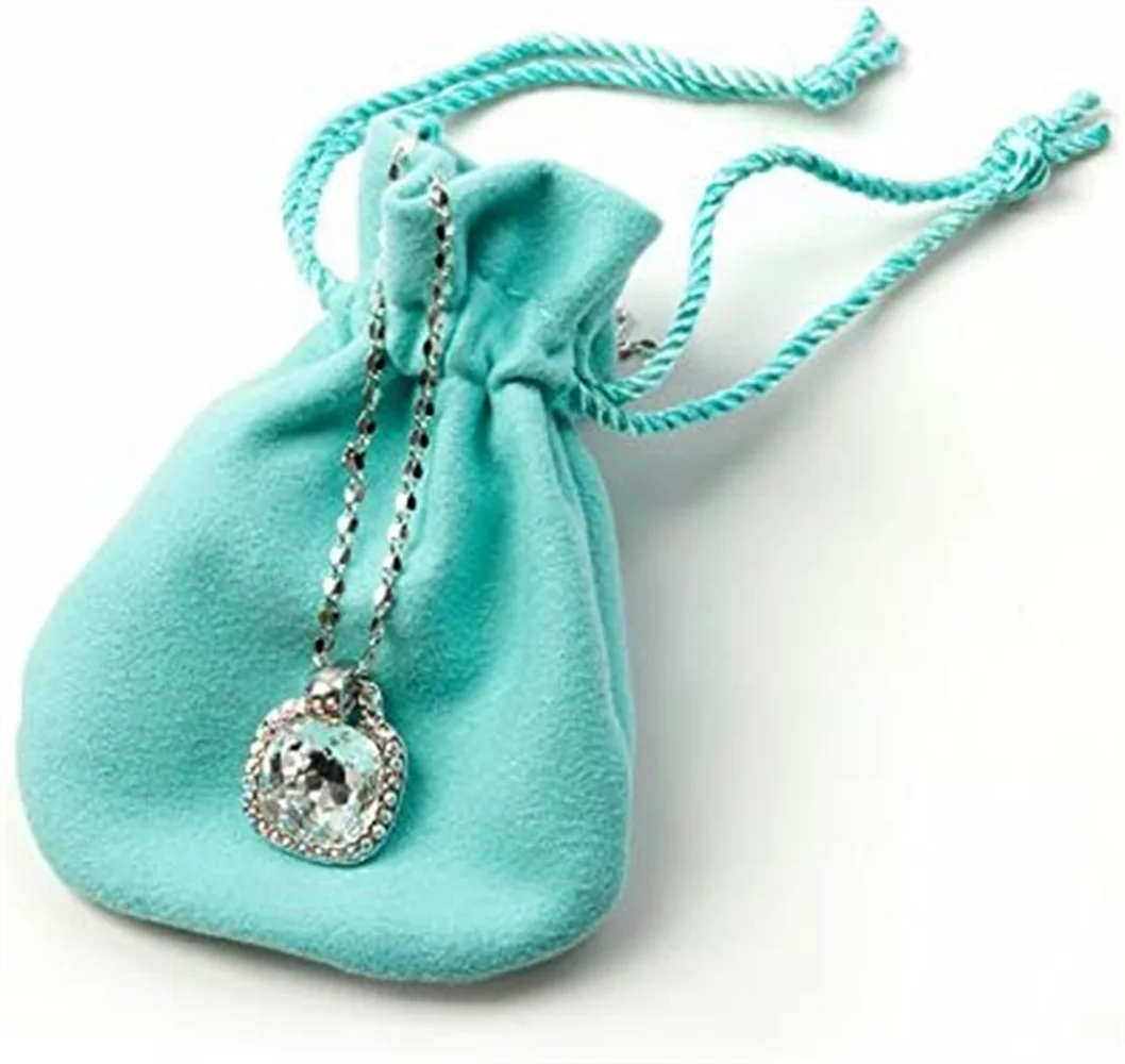 

50 Pcs 3.5"x3" Velvet Gift Bags Drawstring Jewelry Pouches Wedding Favor Bags