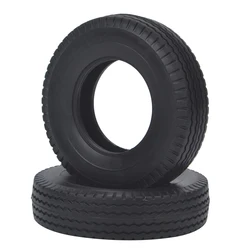 2pcs 1/14 RC Truck Rubber Tires Tyre for Tamiya 1/14 scale RC Tractor Trailer Cargo Tow Car Upgrade Accessories