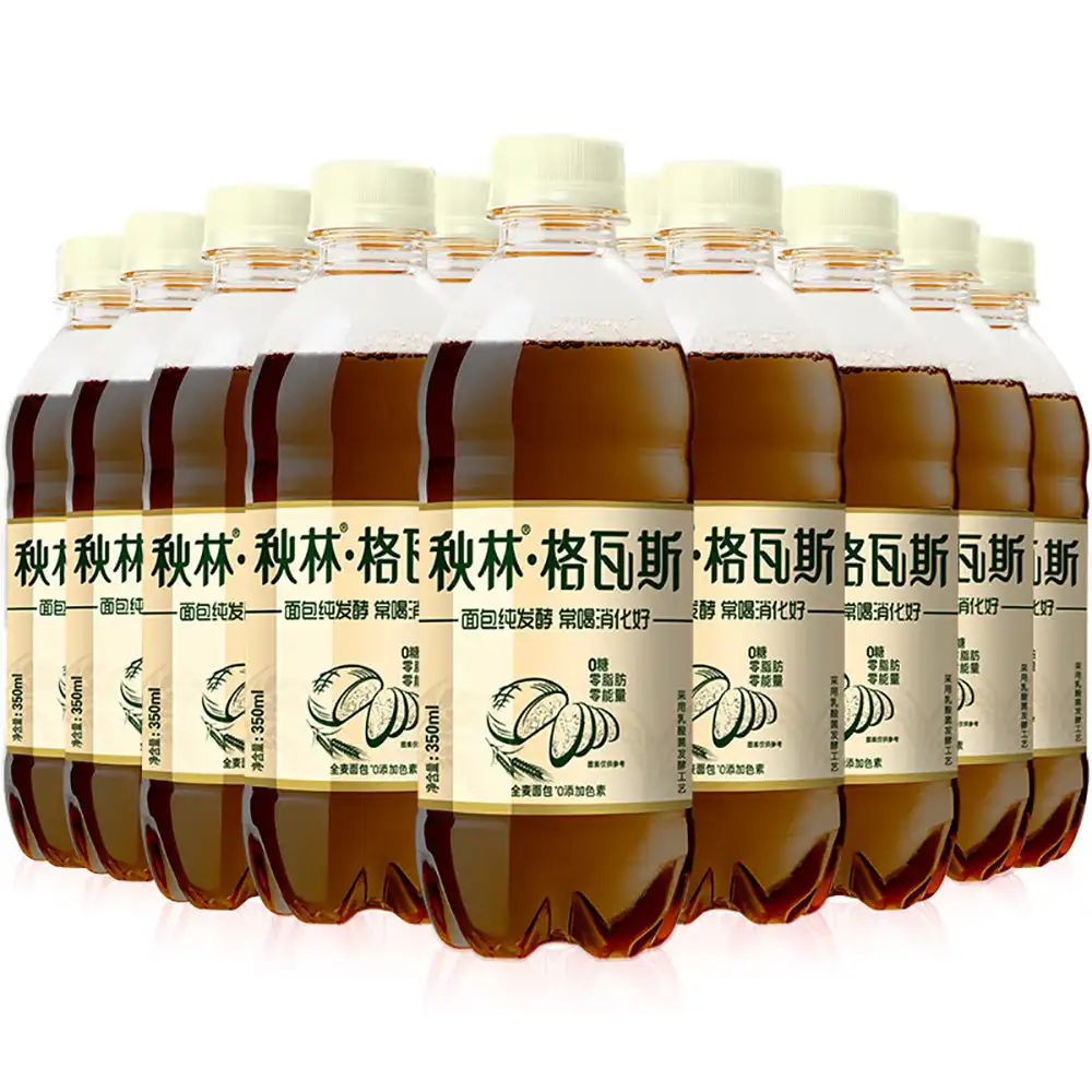 مشروب qiuin-Kvass ، صفر سكر ، قمح كامل ، شيكولا × 12 زجاجة