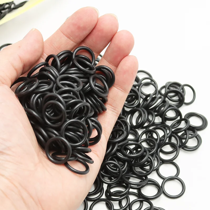 100/50Pcs Black NBR O Ring CS 1/1.5/2.0/2.4/3.1/4mm Seal Washer Round Rubber Sealing Gasket for Automobile Plumbing Faucet Oring